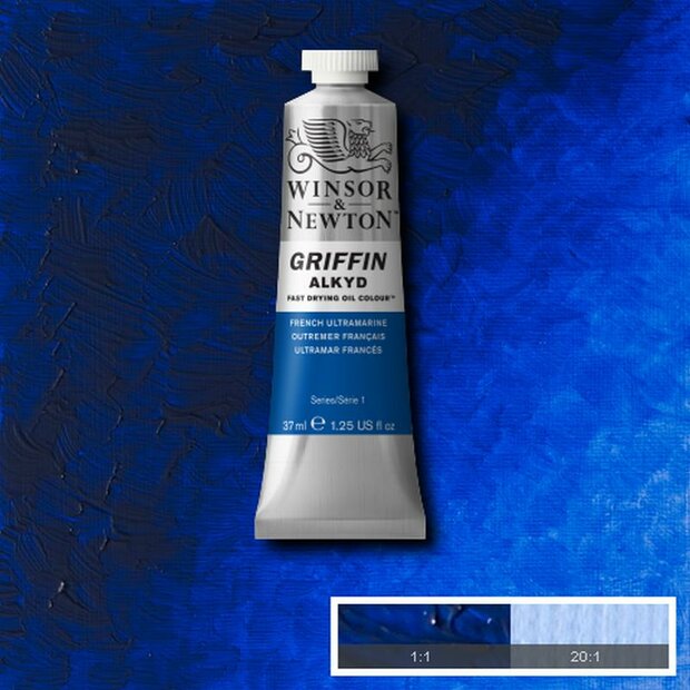 Griffin Alkyd French Ultramarine Winsor &amp; Newton 37 ML Kleur 263