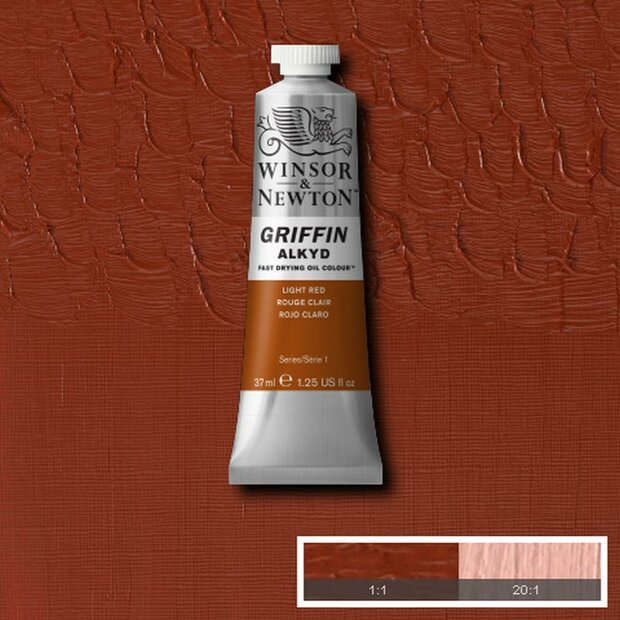 Griffin Alkyd Light Red Winsor &amp; Newton 37 ML Kleur 362