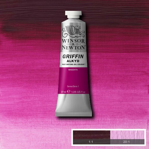 Griffin Alkyd Magenta Winsor &amp; Newton 37 ML Kleur 380