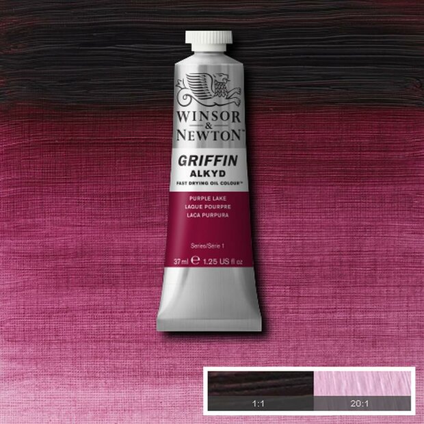 Griffin Alkyd Purple Lake Winsor &amp; Newton 37 ML Kleur 544