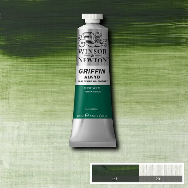 Griffin Alkyd Terre Verte Winsor &amp; Newton 37 ML Kleur 637