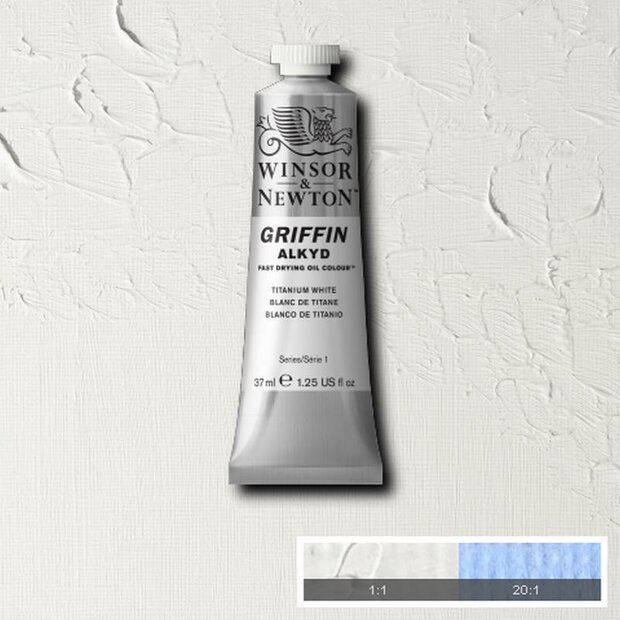 Griffin Alkyd Titanium White Winsor &amp; Newton 37 ML Kleur 644