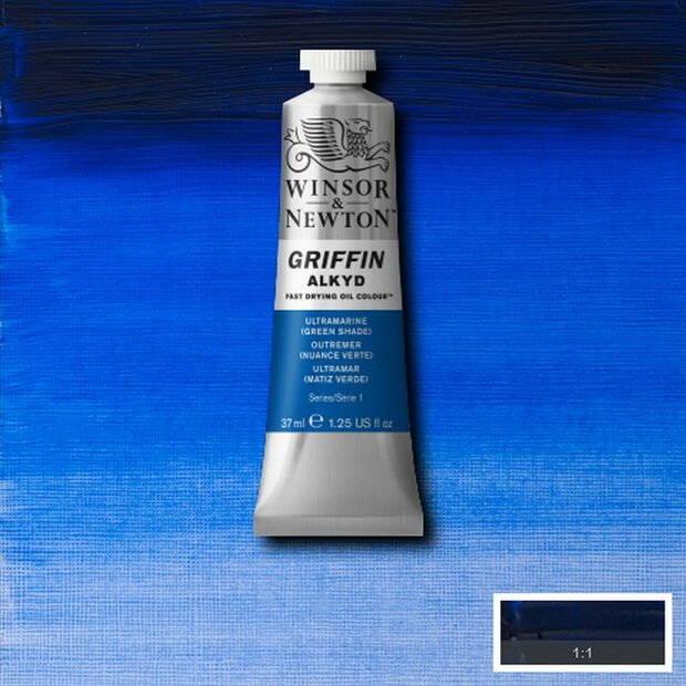 Griffin Alkyd Ultramarine (Green Shade) Winsor &amp; Newton 37 ML Kleur 667