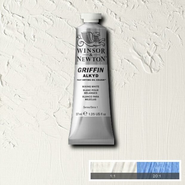 Griffin Alkyd Mixing White Winsor &amp; Newton 37 ML Kleur 415