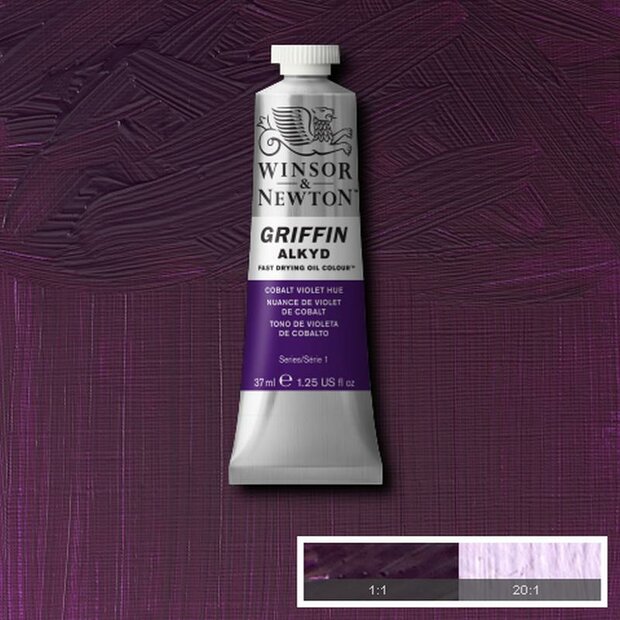 Griffin Alkyd Cobalt Violet Hue Winsor &amp; Newton 37 ML Kleur 194