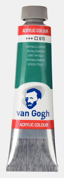 Phtalogroen Van Gogh Acrylic Colours / Acrylverf Royal Talens 40 ML Kleur 675
