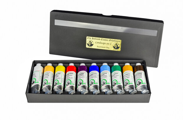 10 x 40 ML Landscape set 1 Old Holland Olieverf (Oudt Holland Scheveningen)