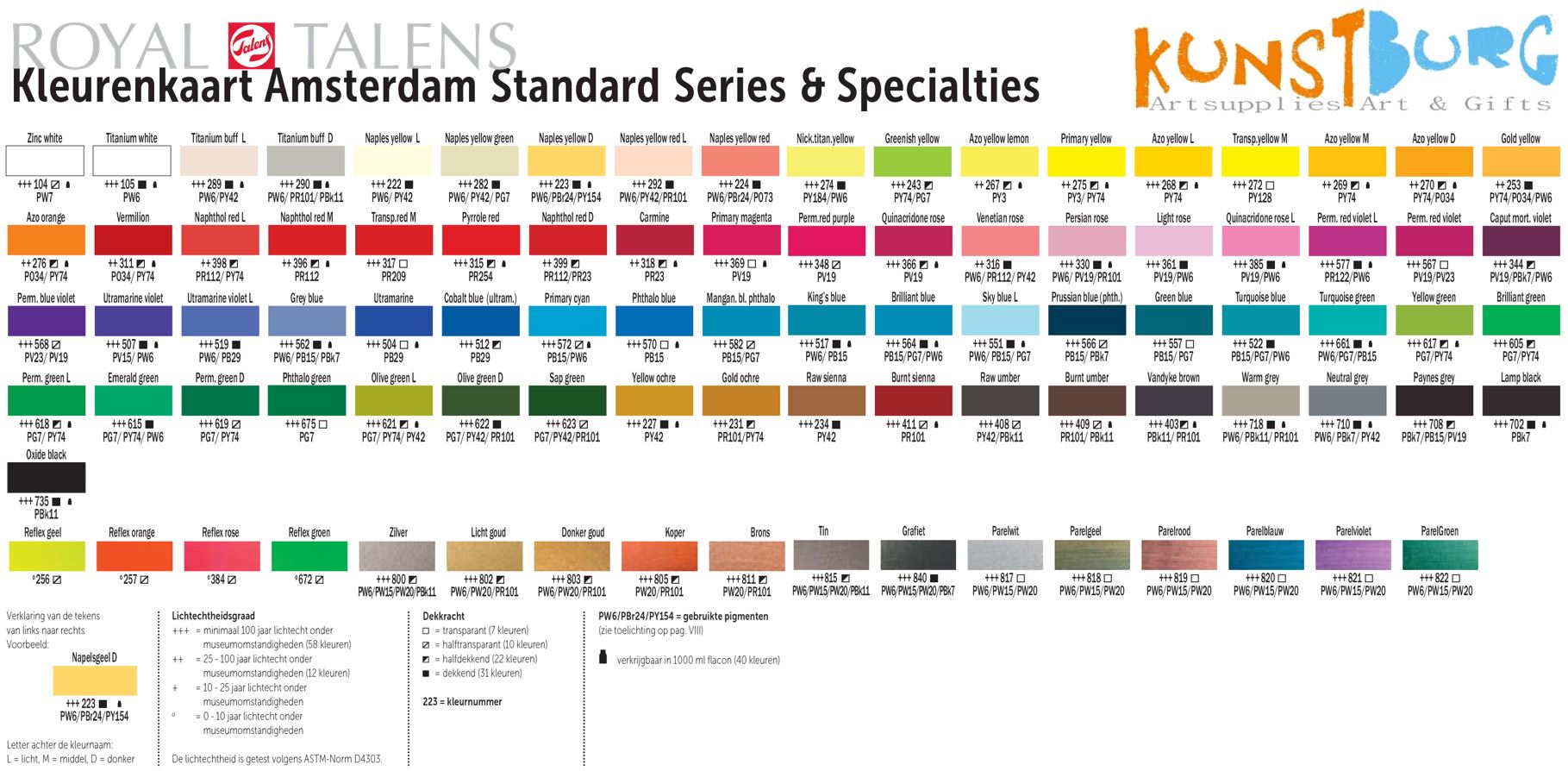 Amsterdam Standard Escent Set 6 20 ML Talens 6 - Doesburg