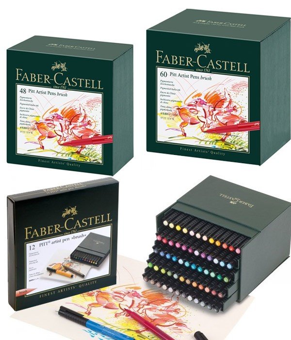 Faber Castell Pitt Artist Pen Fineliner Tekenstift Sets Aanbieding