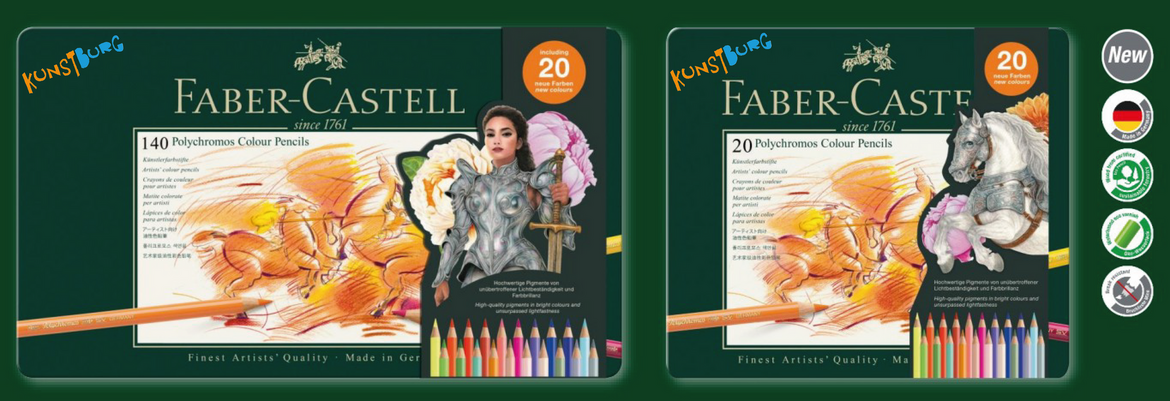 --NIEUW--Faber-Castell-Polychromos-Kleurpotloden-De-Nieuwe-140-&-20-Sets