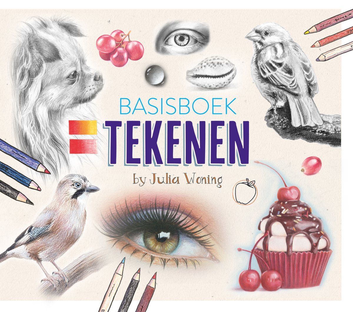 Basisboek Tekenen door Julia Woning, nu te koop bij Kunstburg.nl in Neede
