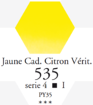 L'Aquarelle Cadmiumgeel Citroen Echt Sennelier extra fijne aquarelverf 10 ML Serie 4 Kleur 535 L'Aquarelle Cadmiumgeel Citroen Echt Sennelier extra fijne aquarelverf 10 ML Serie 4 Kleur 535