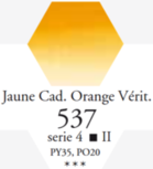 L'Aquarelle Cadmiumgeel Oranje Echt Sennelier extra fijne aquarelverf 10 ML Serie 4 Kleur 537 L'Aquarelle Cadmiumgeel Oranje Echt Sennelier extra fijne aquarelverf 10 ML Serie 4 Kleur 537