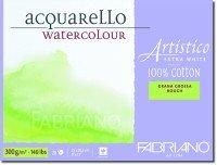 23 x 30,5 cm Fabriano Watercolour Artistico Extra White Rough (grof) 300 gram 20 vel 23 x 30,5 cm Fabriano Watercolour Artistico Extra White Rough (grof) 300 gram 20 vel