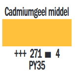 Cadmiumgeel Middel Cobra Artist watermengbare olieverf 40 ML (S 4) Kleur 271 Cadmiumgeel Middel Cobra Artist watermengbare olieverf 40 ML (S 4) Kleur 271