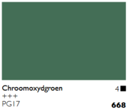 Chroomoxydgroen Cobra Artist watermengbare olieverf 40 ML (S 4) Kleur 668 Chroomoxydgroen Cobra Artist watermengbare olieverf 40 ML (S 4) Kleur 668
