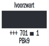 Ivoorzwart Cobra Artist watermengbare olieverf 40 ML (S 1) Kleur 701 Ivoorzwart Cobra Artist watermengbare olieverf 40 ML (S 1) Kleur 701