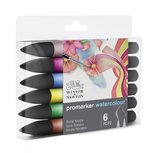 ProMarker Watercolour set van Winsor & Newton met 6 markers Flora kleuren ProMarker Watercolour set van Winsor & Newton met 6 markers Flora kleuren