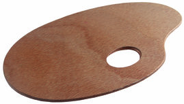 Houten ovalen palet Talens 25 x 35 cm. Houten ovalen palet Talens 25 x 35 cm.