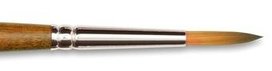 Nr. 0 PRECISION Rond, huls vernikkelde messing, kastanje korte steel. Raphaël Serie 8504 Nr. 0 PRECISION Rond, huls vernikkelde messing, kastanje korte steel. Raphaël Serie 8504