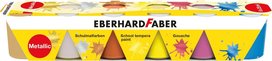 Metallic kleuren schoolverf Eberhard Faber tempera 6x25ml set Metallic kleuren schoolverf Eberhard Faber tempera 6x25ml set