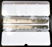 Roman small Lege aquareldoos / box voor 12 hele of 24 halve napjes Roman small Lege aquareldoos / box voor 12 hele of 24 halve napjes