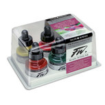 6 x 29,5 ML Primaire kleuren set Daler Rowney FW Acrylic ink 6 x 29,5 ML Primaire kleuren set Daler Rowney FW Acrylic ink