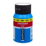 Primaircyaan Amsterdam Standard Series Acrylverf 500 ML Kleur 572 + 20% gratis Primaircyaan Amsterdam Standard Series Acrylverf 500 ML Kleur 572 + 20% gratis