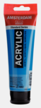 Mangaanblauw Phthalo Amsterdam Standard Series Acrylverf 120 ML Kleur 582 Mangaanblauw Phthalo Amsterdam Standard Series Acrylverf 120 ML Kleur 582
