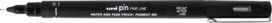 0.1 Uni Pin fineliner zwart 0.1 Uni Pin fineliner zwart