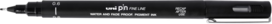 0.6 Uni Pin fineliner zwart 0.6 Uni Pin fineliner zwart