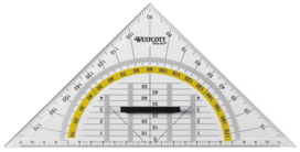 22 CM Westcott Geodriehoek met handgreep