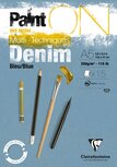 A5 Paint'ON Denim 15 vellen 250 grams van Clairefonaine A5 Paint'ON Denim 15 vellen 250 grams van Clairefonaine