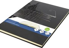 A4 dummyboek Kangaro blanco papier, zwarte hard cover 80 blad 140grs A4 dummyboek Kangaro blanco papier, zwarte hard cover 80 blad 140grs