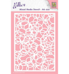 Nellie’s Choice Mixed Media Stencil – Knot of Circles A6 Nellie’s Choice Mixed Media Stencil – Knot of Circles A6