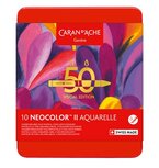 50 Years Set met 10 'Pop' kleuren / Set of 10 Colors Caran d'Ache Neocolor II Watervermengbaar Wax Pastels Set 917 50 Years Set met 10 'Pop' kleuren / Set of 10 Colors Caran d'Ache Neocolor II Watervermengbaar Wax Pastels Set 917