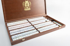 190 x 1/2 napje en penselen Horadam Aquarel donker houtenkist Schmincke 190 x 1/2 napje en penselen Horadam Aquarel donker houtenkist Schmincke