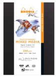 A6+ Rhodia Touch Mixed Media Blok – Paint'On 250g (Extra Wit)