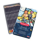 Derwent Studio Set 12 kleurpotloden in metalen etui Op = Op Derwent Studio Set 12 kleurpotloden in metalen etui Op = Op