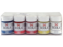 Plakkaatverf Basis kleuren set Ecola 10 x 16 ML Plakkaatverf Basis kleuren set Ecola 10 x 16 ML