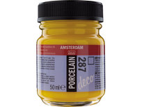 Amsterdam Deco Porcelain 50 ML Heldergeel Kleur 287 Amsterdam Deco Porcelain 50 ML Heldergeel Kleur 287