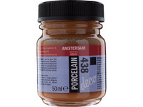 Amsterdam Deco Porcelain 50 ML Sienna Dekkend Kleur 438 Amsterdam Deco Porcelain 50 ML Sienna Dekkend Kleur 438