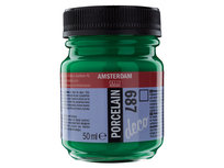 Amsterdam Deco Porcelain 50 ML Heldergroen Kleur 687 Amsterdam Deco Porcelain 50 ML Heldergroen Kleur 687