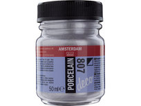 Amsterdam Deco Porcelain 50 ML Zilver Dekkend Kleur 807 Amsterdam Deco Porcelain 50 ML Zilver Dekkend Kleur 807