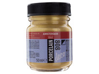 Amsterdam Deco Porcelain 50 ML Goud Dekkend Kleur 808 Amsterdam Deco Porcelain 50 ML Goud Dekkend Kleur 808