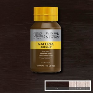 Burnt Umber Galeria Acrylic 500 ML Kleur 076