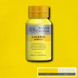 Cadmium Yellow Pale Hue Galeria Acrylic 500 ML Kleur 114