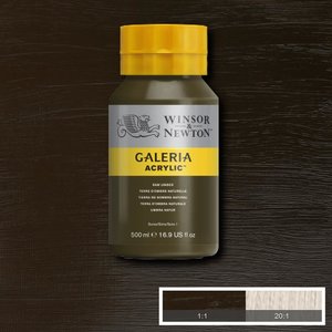 Raw Umber Galeria Acrylic 500 ML Kleur 554