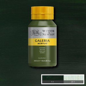 Olive Green Galeria Acrylic 500 ML Kleur 447