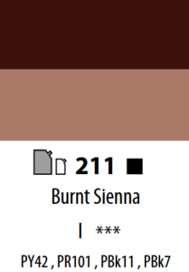 Abstract Liner Sienna Gebrand Sennelier 27 ML Kleur 211